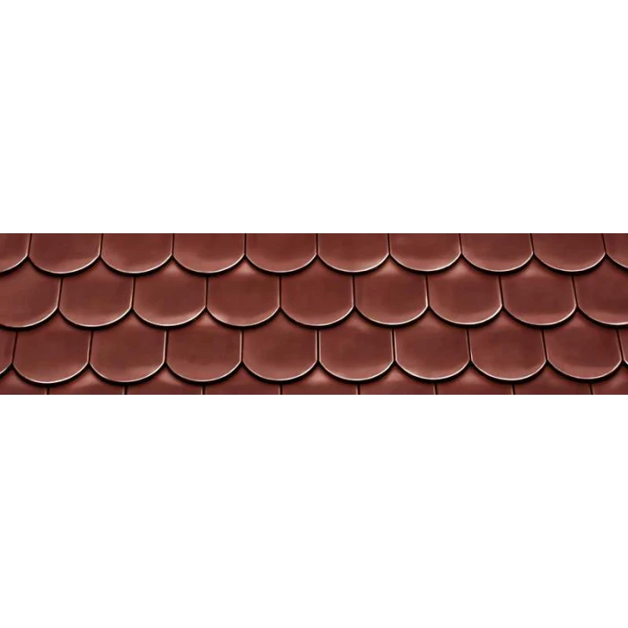 Керамическая черепица Braas Опал Глазурь красный бук